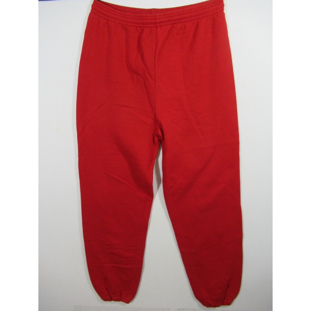 Vintage 80s 90s Jerzees Sweatpants Men XL Solid Red Joggers